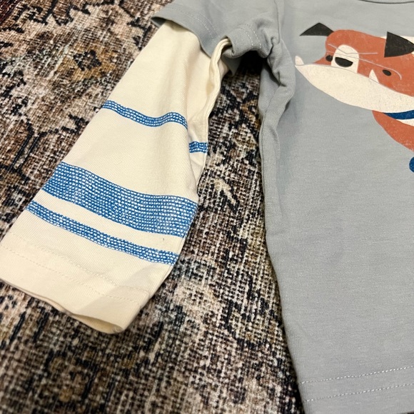 Tea Collection Bulldog Double Sleeve Tee - Picture 3 of 4